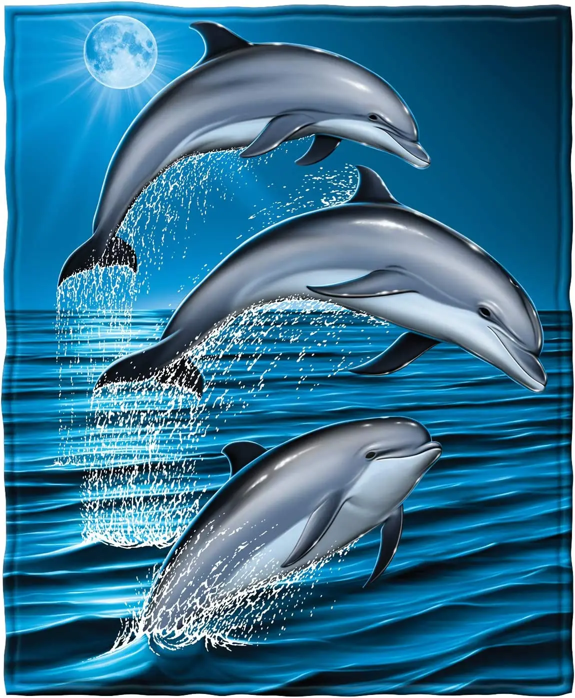 

Дельфины, супермягкое плюшевое Флисовое одеяло большого размера