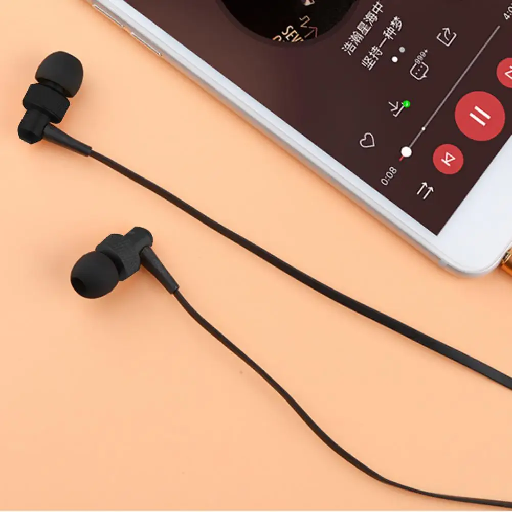 

ES-390i Wired Earphone with Microphone Moving-coil Horn 3.5mm HiFi Sound In-ear Headphones Sports Earbud for Cellphone