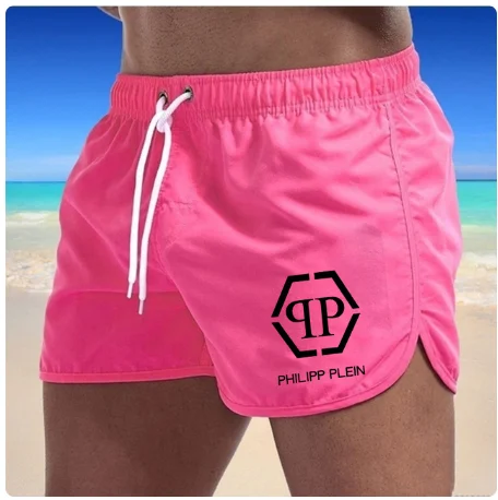 2023 Hot New Summer Mens Swim Trunks Sport Gym Running Shorts Male Beachwear Brand Beach Shorts  Quick Dry Siwmwear Board Briefs