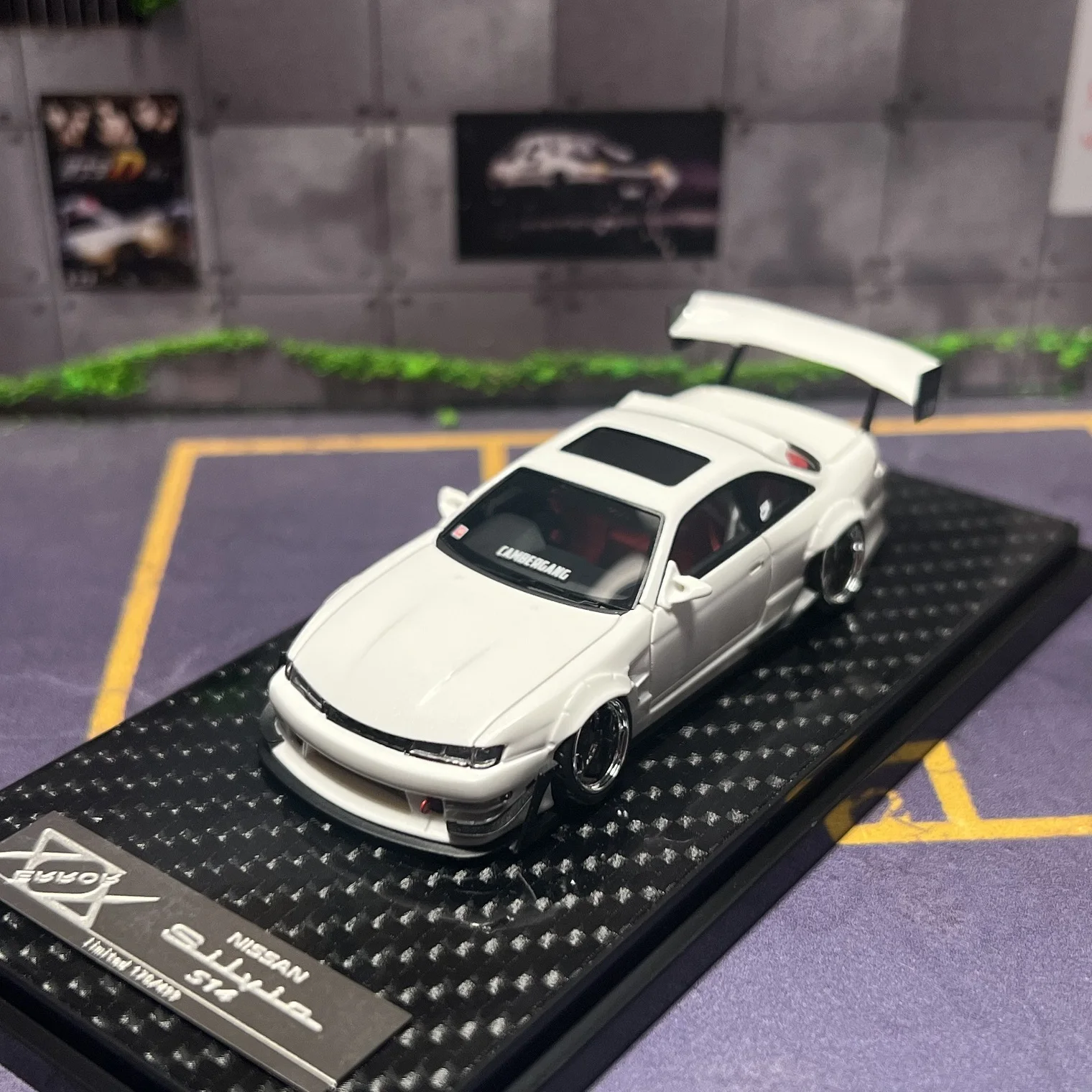 

Модифицированная модель автомобиля под давлением Silvia S14 с большим хвостом, погрешность 404, 1:64