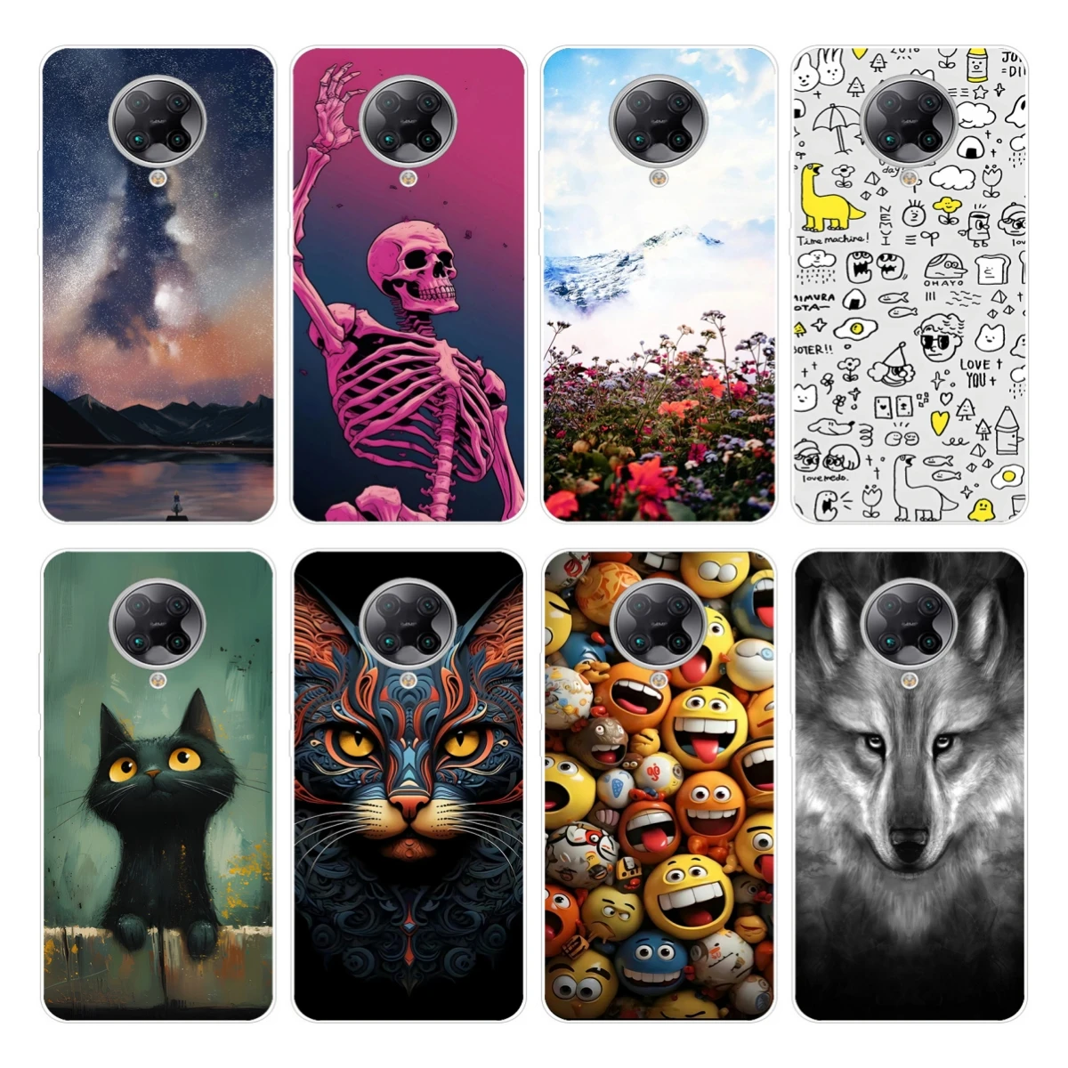 Чехол для Xiaomi Poco F2 Pro милый силиконовый чехол мягкие тонкие ТПУ чехлы Xiaom F2Pro