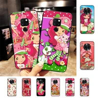 cute strawberry shortcake phone case for huawei nova 3i 3e mate 20lite 20pro 10lite luxury funda case
