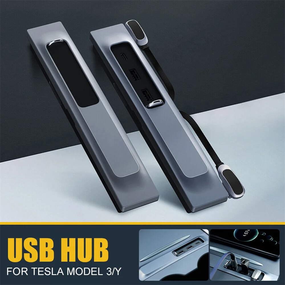 

Док-станция для Tesla Model 3 Model Y 2021-2022, 27 Вт, 3 порта USB