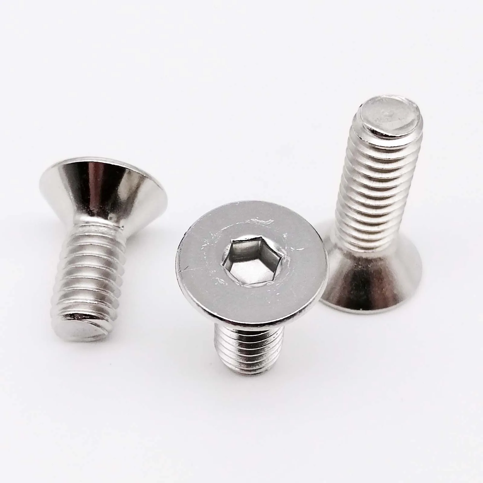 

10pcs UNC 5/16-18 US Coarse Thread 304 A2-70 Stainless Steel Hex Hexagon Socket Flat Countersunk Head Screw Bolt