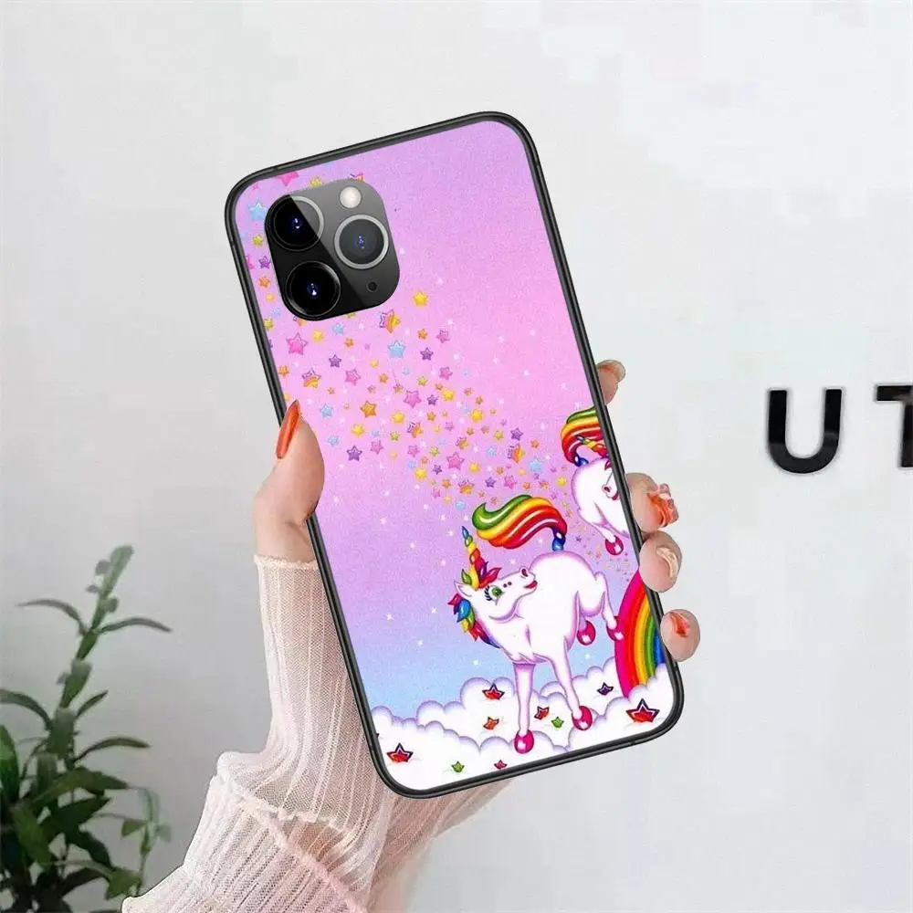 Взрослый черный чехол 3D оболочка Мультфильм Красочная Лошадь Единорог для Samsung
