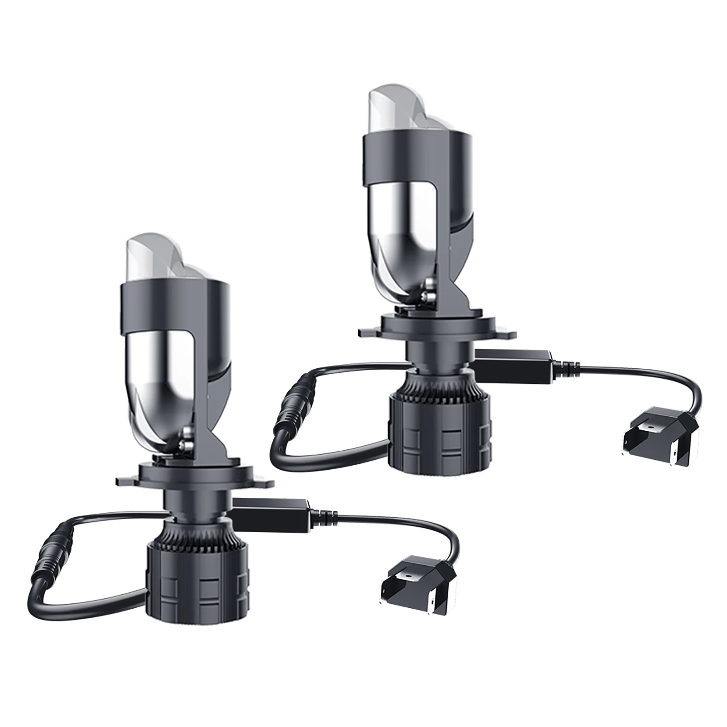 

2 шт. светодиодный Автомобильные светодиодные фары H4, фары для автомобилей, фары ближнего и дальнего света, турбо вентилятор, белый цвет, осв...