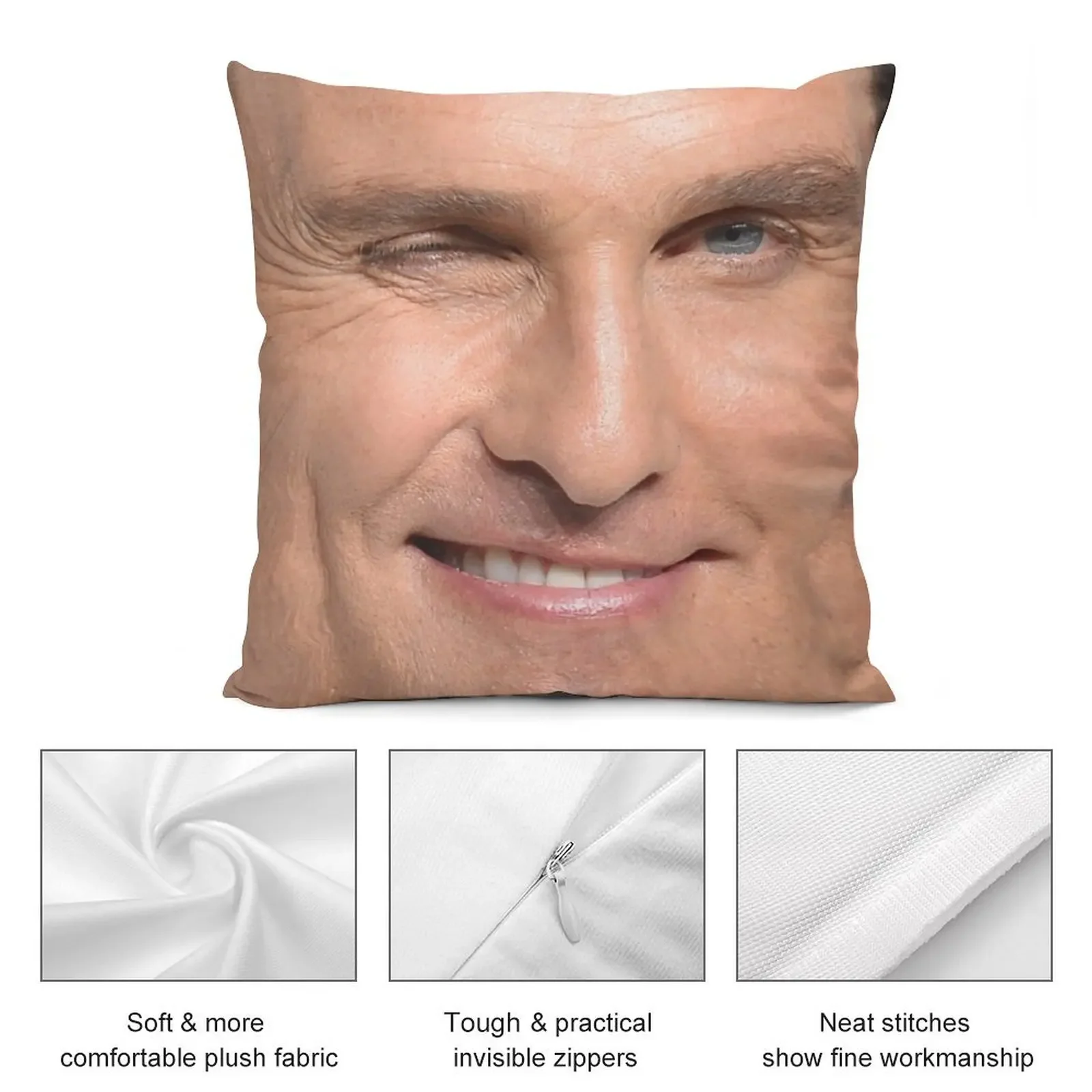 Matthew McConaughey Face Декоративная подушка Подушки Эстетические роскошные диванные