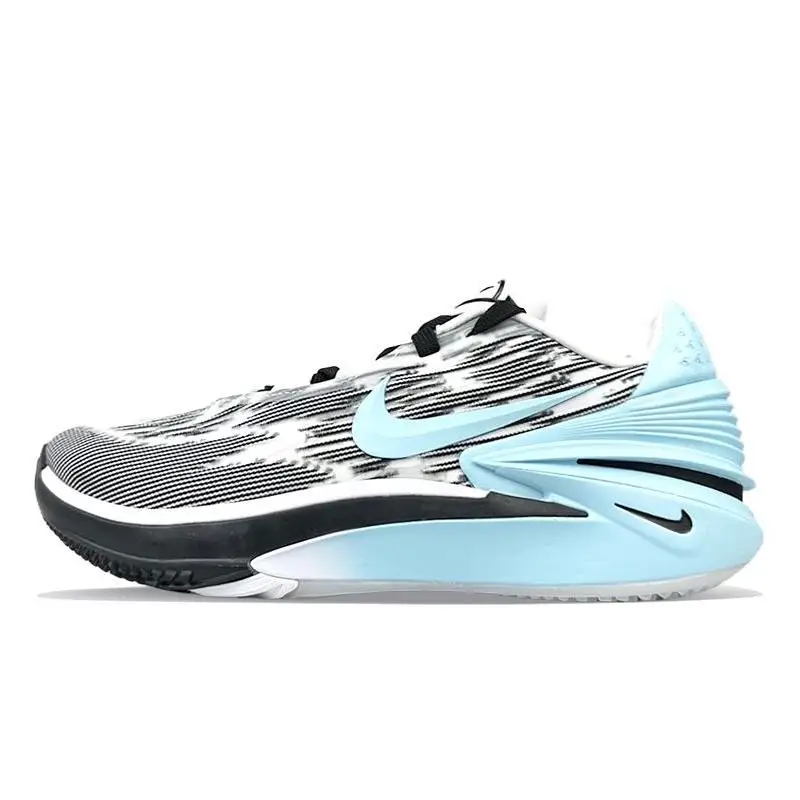 【Настроить】Nike Air Zoom G.T. Баскетбольные кроссовки Cut 2 мужские низкие черные/синие