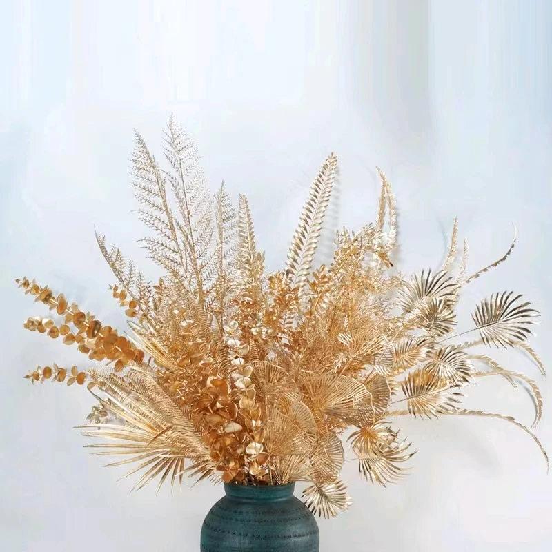 Decorative Flowers Artificial Golden Flower Delivery Fast For Wedding Decoration