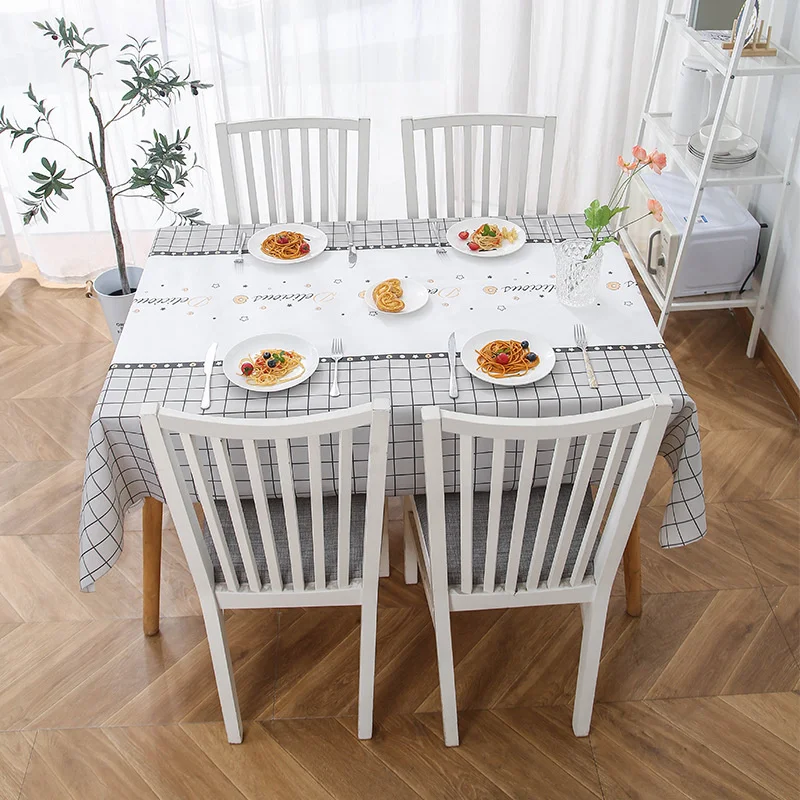 

Скатерть водонепроницаемая, огнестойкая, маслостойкая, прямоугольная чайная скатерть без мытья, обеденный стол, стол, в скандинавском стил...