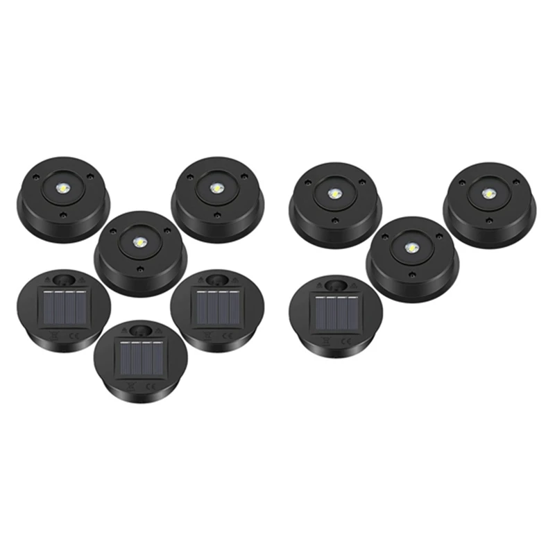 

10 Pcs Black Solar Lights Replacement Top Solar Lantern Parts LED Solar Panel Lantern Lid Lights For Outdoor Hanging