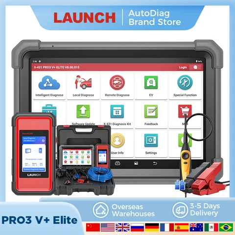 LAUNCH X431 PRO3 V+ ELITE 2024, новый автомобильный диагностический инструмент, профессиональный всесистемный сканер, инструменты для автоматической диагностики для грузовиков 24 В