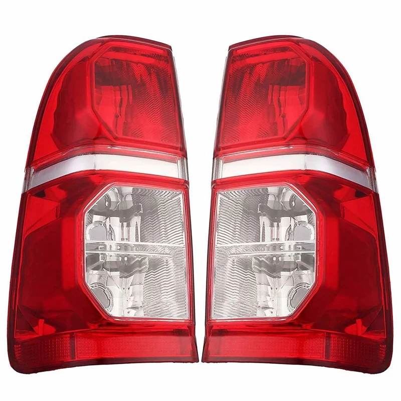 2Pcs Car Rear Taillight Brake Lamp Tail Lamp Without Bulb for Toyota Hilux 2005 - 2015 5