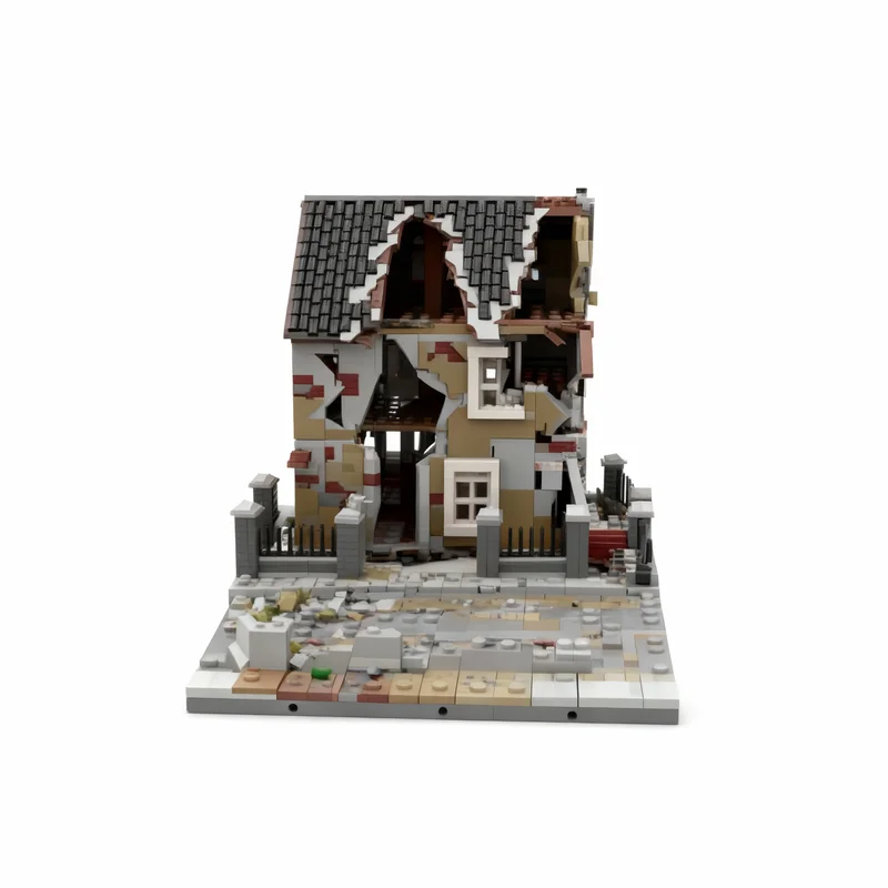Фото 5629 деталей MOC: Разванная тесемчатая улица N11 – Конструктор, развивающая игрушка, подарок на Рождество, идея для творчества, DIY, образовательная сборная модель №1
