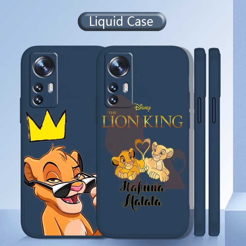 

Disney Luxury Cool The Lion King For Xiaomi Mi 12S 12 12X 11i 11T 11 10 10S 10T 9 Pro Lite Ultra 5G Liquid Rope TPU Phone Case