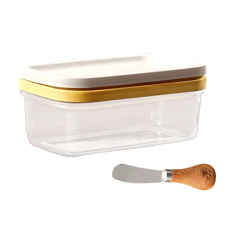 Удобная коробка для резки сливочного сыра. Простой в использовании инструмент для нарезки и хранения сливочного масла. Удобный с