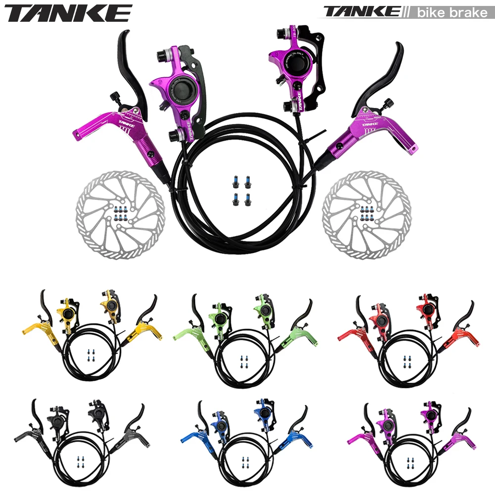 

Набор гидравлических дисковых тормозов для горного велосипеда от TANKE, пластина для зажима масла 160 мм, передние и задние зажимы для горного в...