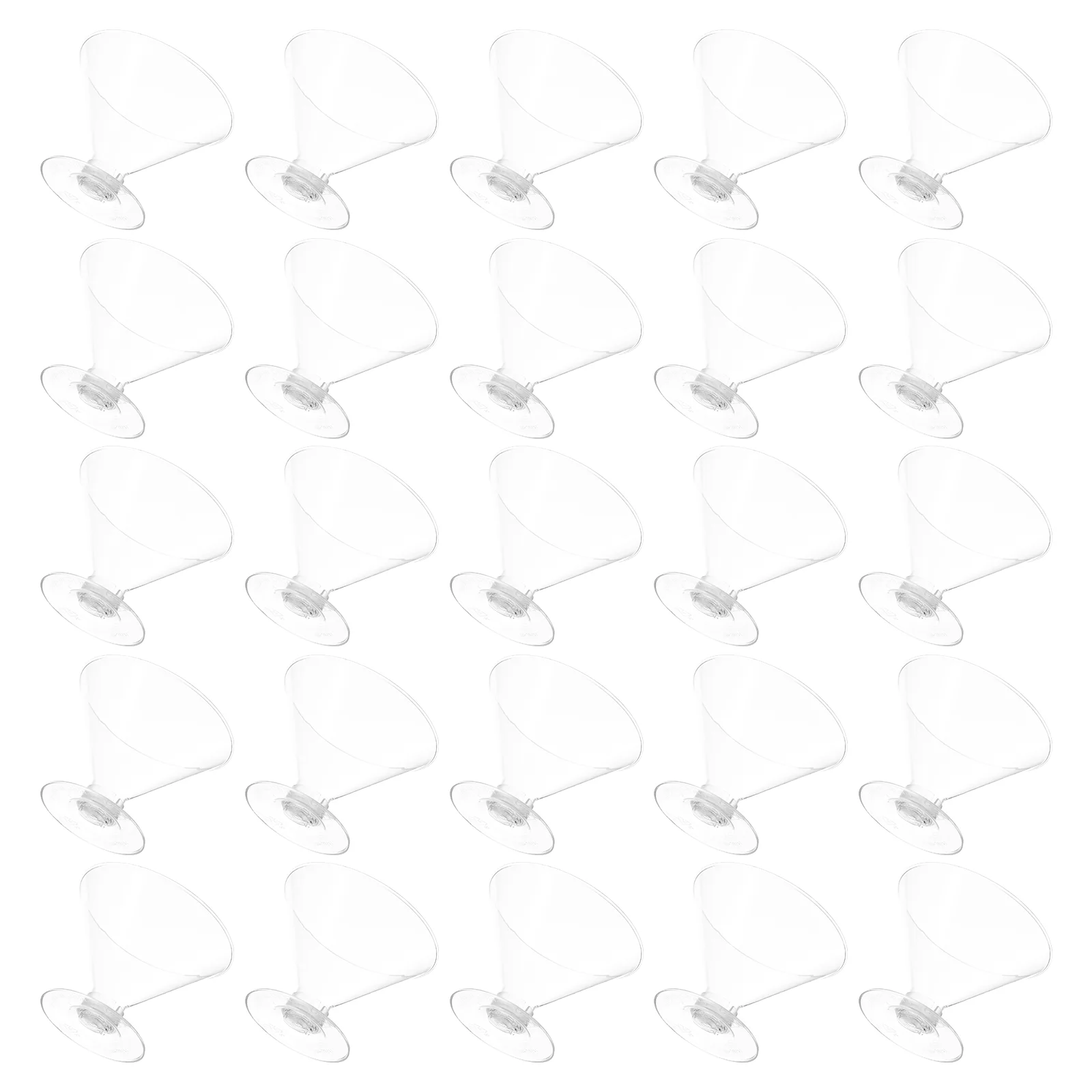 

25Pcs Cold Drinks Holder Shop Dessert Cup Ice Cream Container Clear Pudding Cup