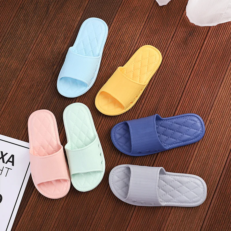Non-Slip Slippers Men Women Indoor Home Slides Bathroom Waterproof Shoes Soft Bottom Outer Wear Sandals