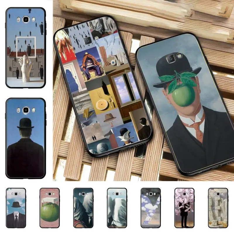 

Rene Magritte Phone Case for Samsung J 2 3 4 5 6 7 8 prime plus 2018 2017 2016 core