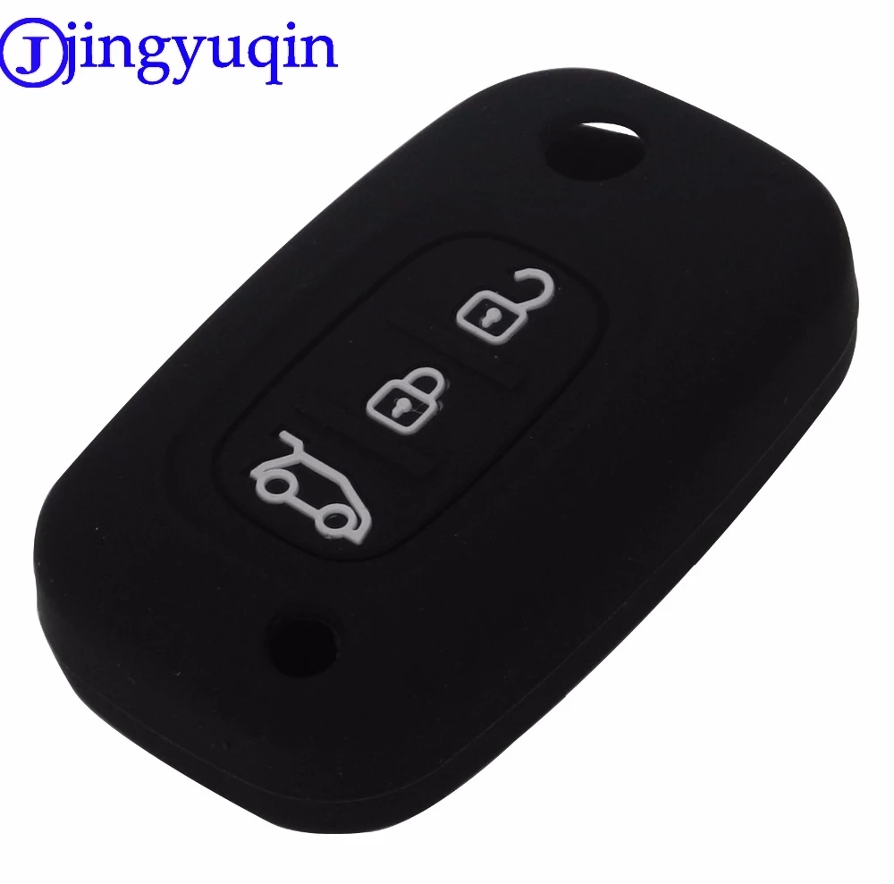 Jingyuqin 10 шт. 3 кнопки силиконовый чехол для автомобильного ключа кожа Lada Priora Sedan Sport