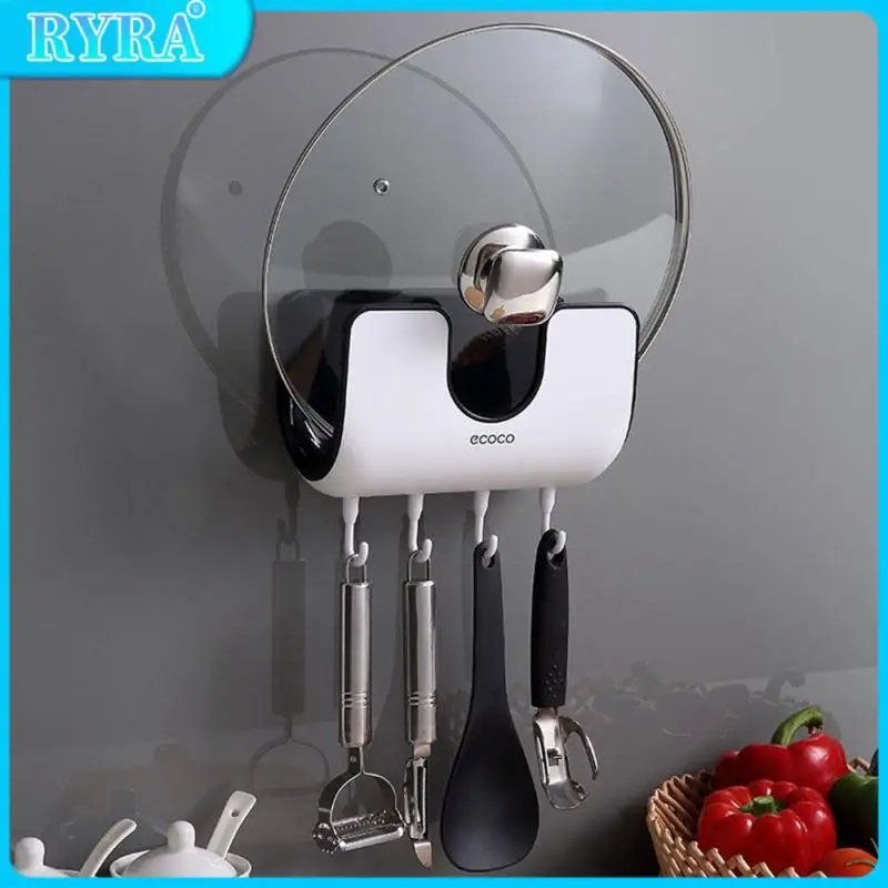 

Bottle Cover Rack Wall Hanging Type Household Non-perforation Multi-functional Pot Cover Rack, Kitchen Shelf