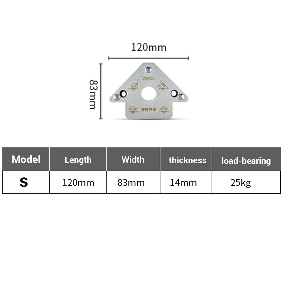 1 шт. магнитный фиксатор для сварки с отверстием позиционирования 45 ° 90 135