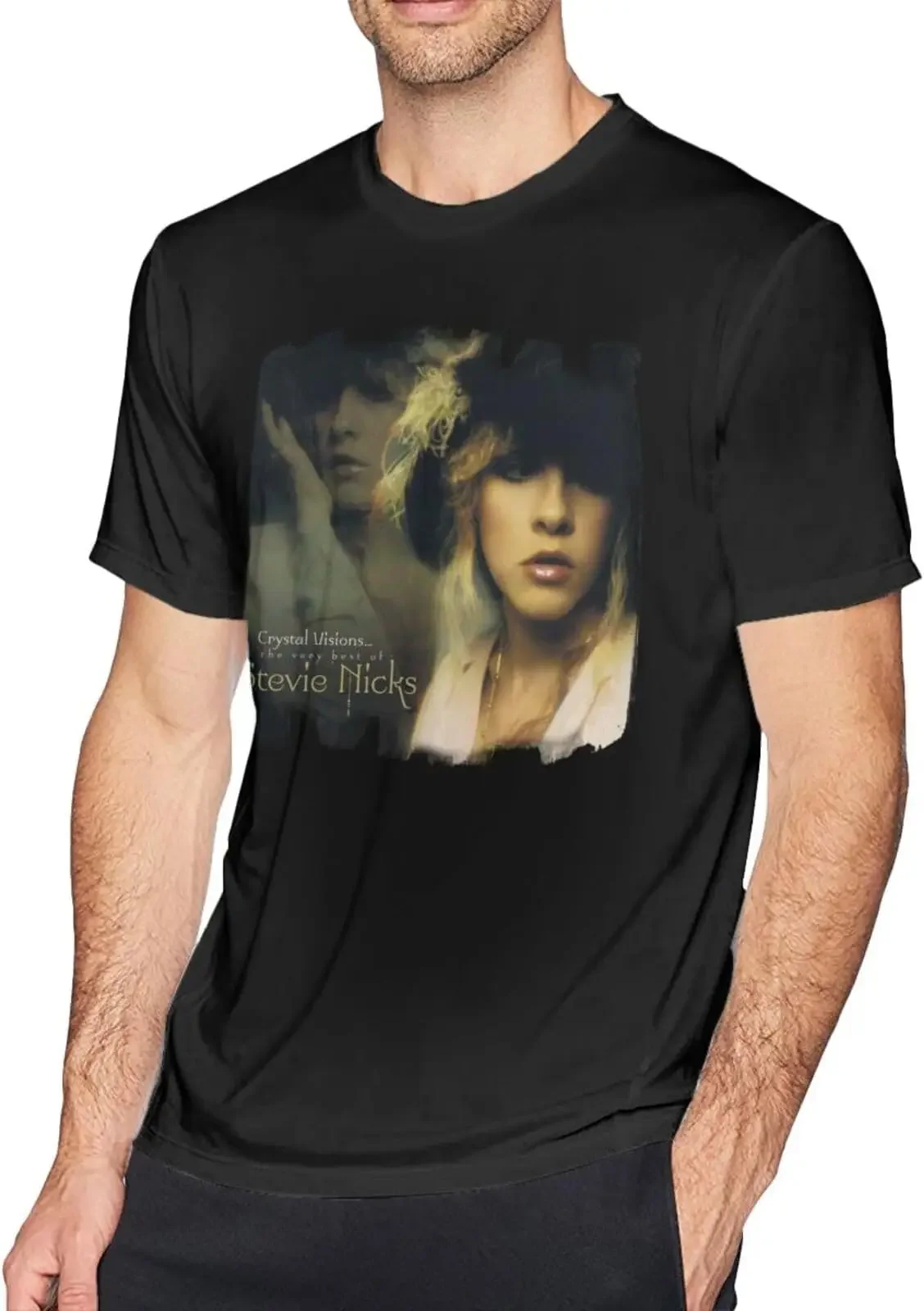 Мужская хлопковая футболка с коротким рукавом и круглым вырезом Y2K