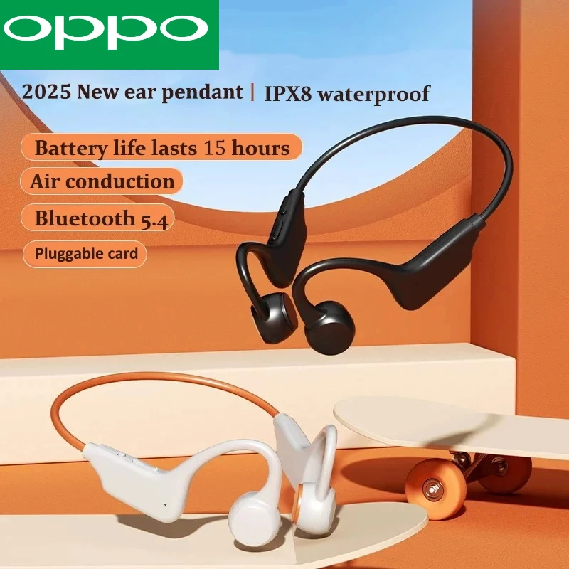 OPPO Гарнитура с костной проводимостью Беспроводные наушники для плавания IPX8 Bluetooth 5,3 с микрофоном Водонепроницаемые упражнения для фитнеса (art.: 3920d0f995ba2) - 3920d0f995ba2