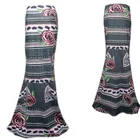 Женская длинная юбка-карандаш, эластичная юбка-карандаш с высокой талией и принтом, 3XL, лето-осень 2022