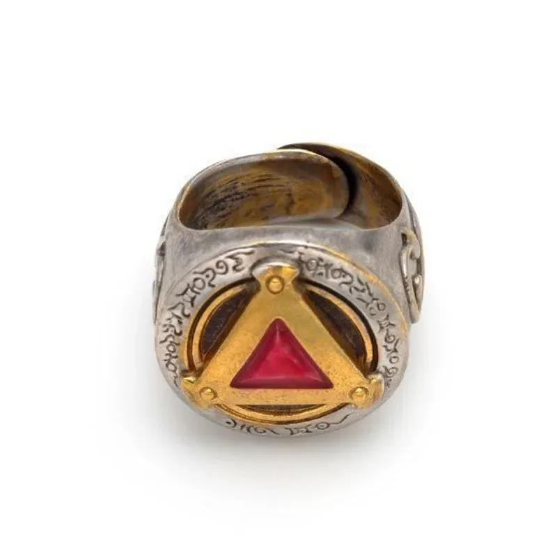 Камен Райдер Зуб Волка Эмблема Кольцо Гальваника Древнее Серебро