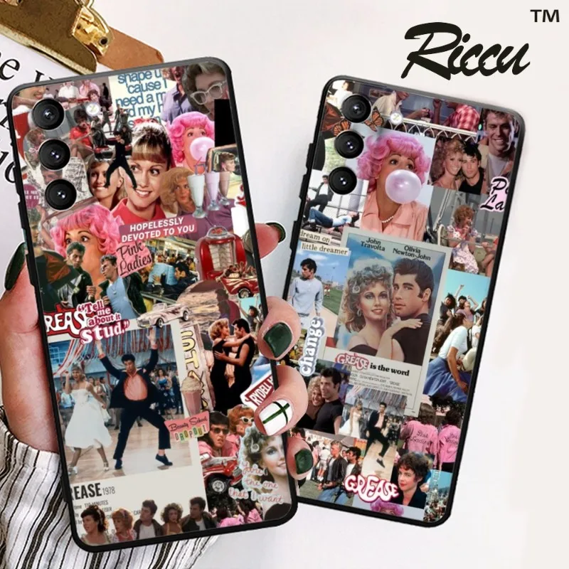 

Grease Vintage Movie Phone Case For Samsung Galaxy S22 23 21 S20 FE Ultra S10 S9 Plus S10e Note 20Ultra 10Plus Cover