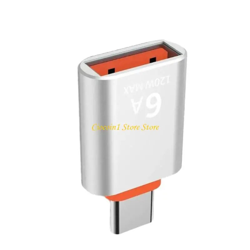 Фото A3PC Прочность Металлический адаптер типа C в USB-адаптер OTG Конвертер для быстрой передачи данных 120 Вт 6А Зарядка и №2