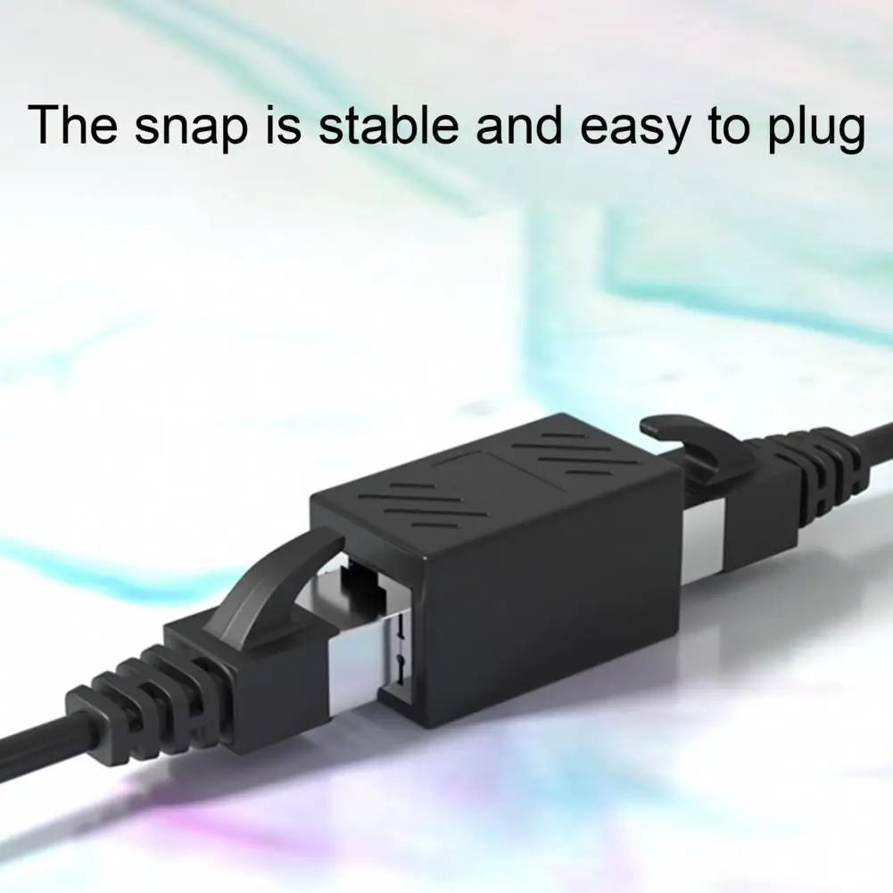 

Сетевой разъем с двумя портами Plug Play Позолоченный разъем типа «Мама-мама» RJ45 удлинитель кабеля Ethernet для ТВ