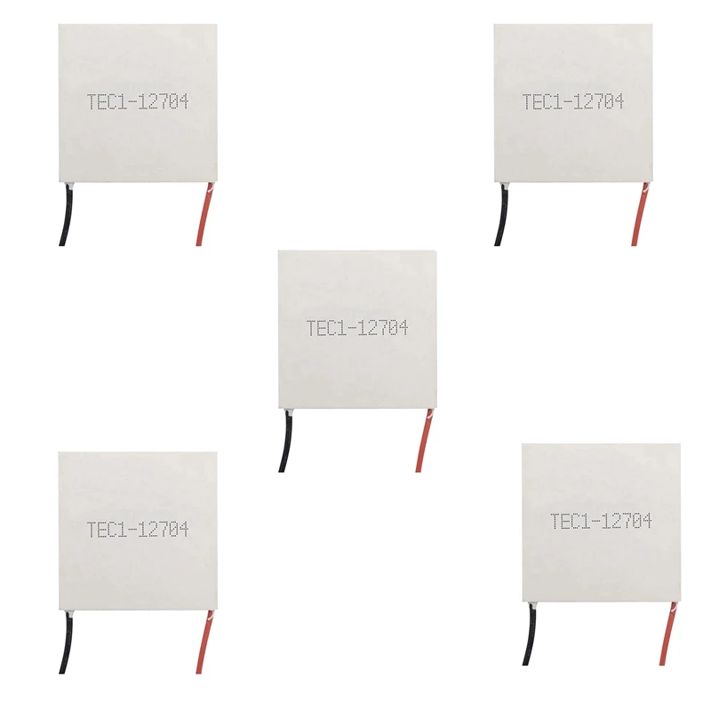 

5X TEC1-12704 Thermoelectric Cooler Peltier 30Mmx30mm TEC1 12704 Elements Module 12V4A Cooling Peltier