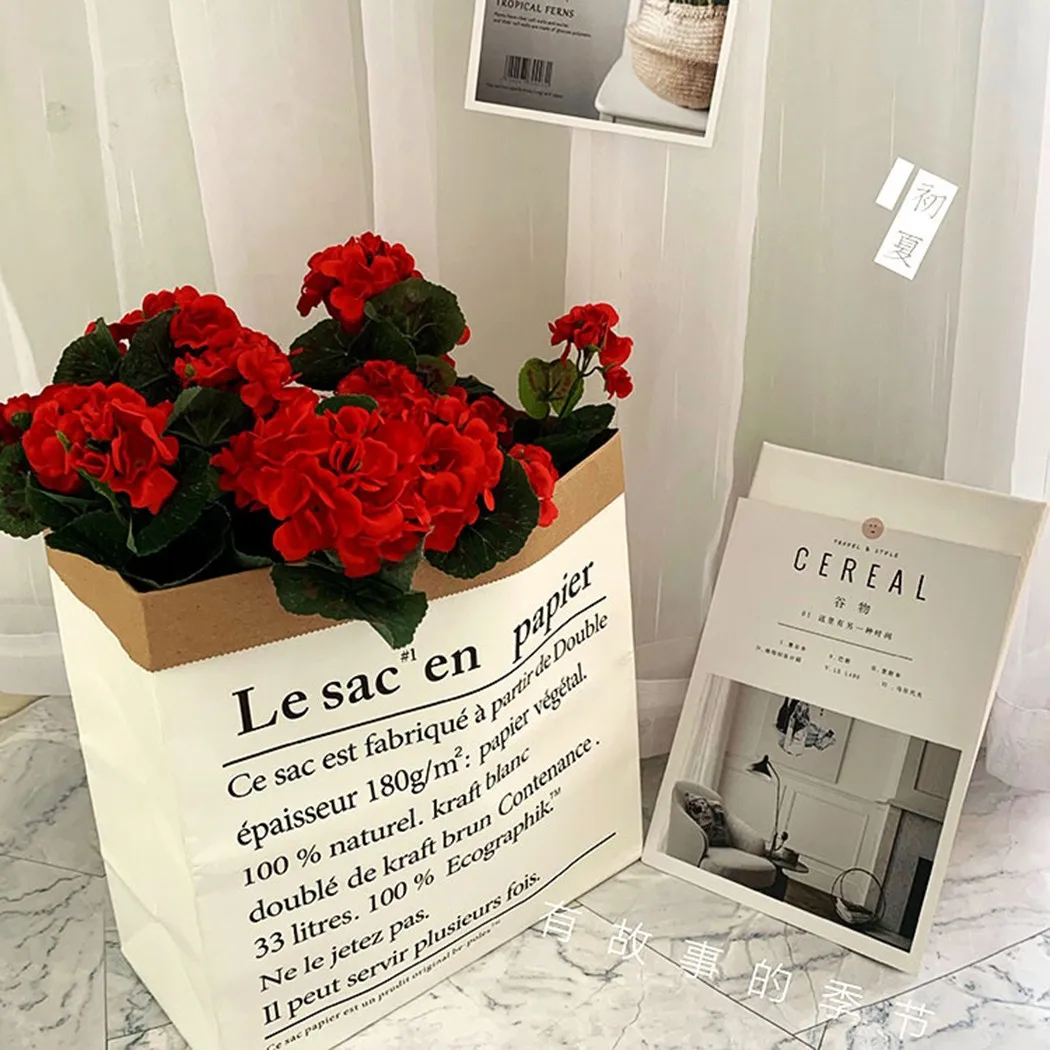 

Bouquet Artificial Flower Begonia Geranium Fake Flowers Plant Wedding Xmas Living Room Table Decoration For Photographic Sets