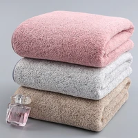 70x140cm bamboo charcoal coral velvet fiber bath towel adult quick drying soft absorbent solid color household bathroom towel