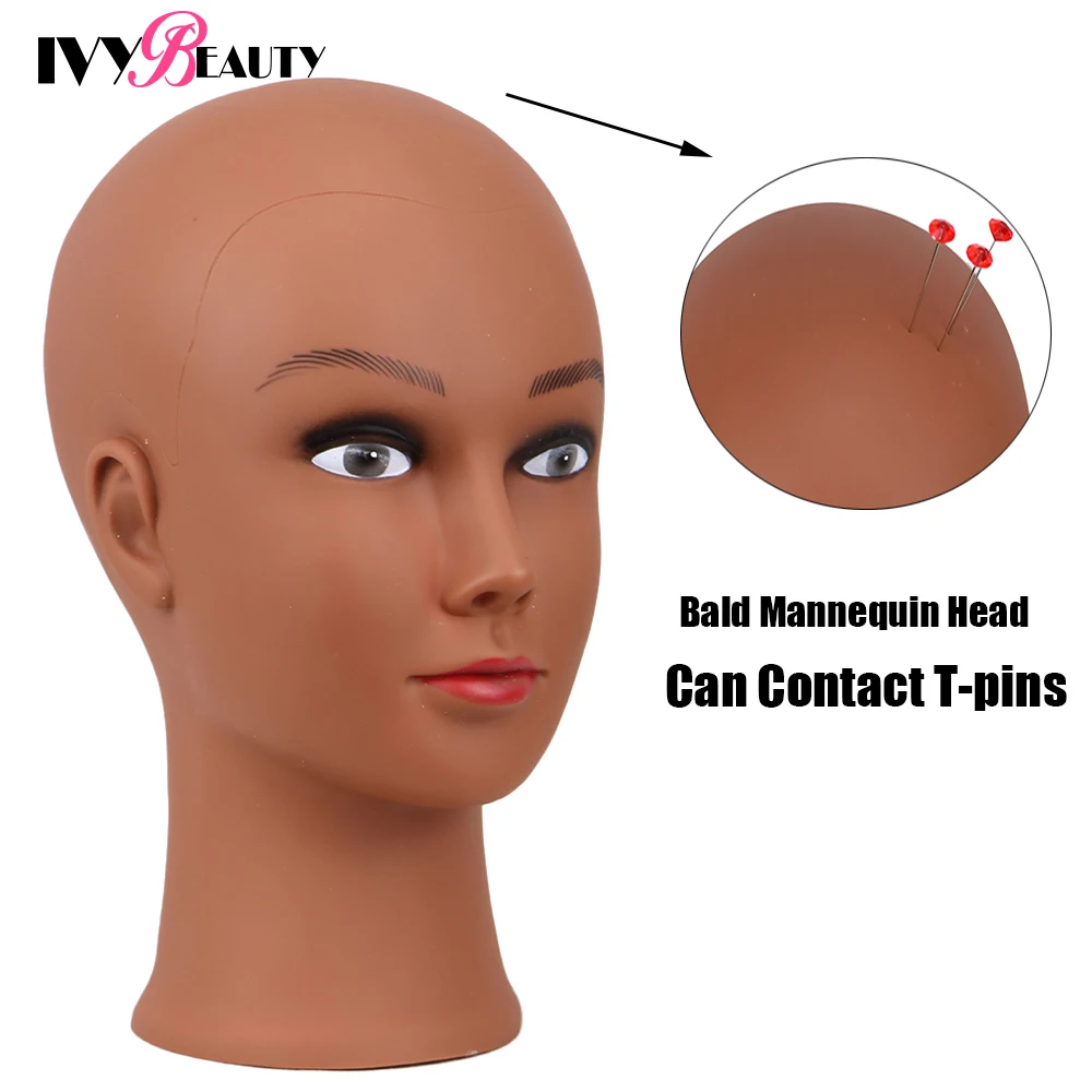 Bald Mannequin Head For Wigs Making Hats Display Cosmetology Manikin
