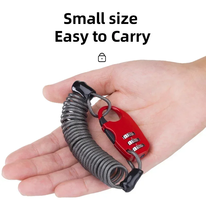 Велосипедный мини-замок ROCKBROS гибкий замок для шлема защита от кражи 90 см