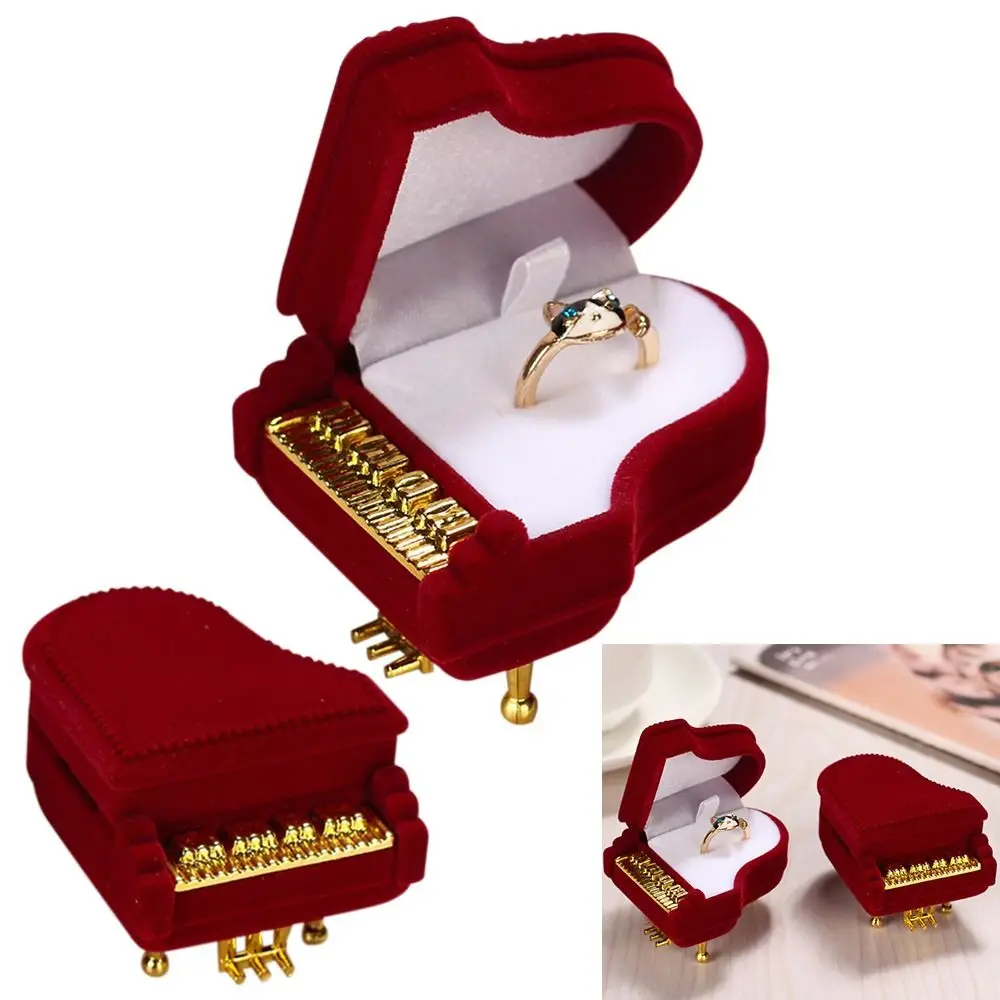 

Высококачественная витрина для хранения свадебных сережек, подвесок, пианино, колец, шкатулка для ювелирных изделий, шкатулка для хранения ...