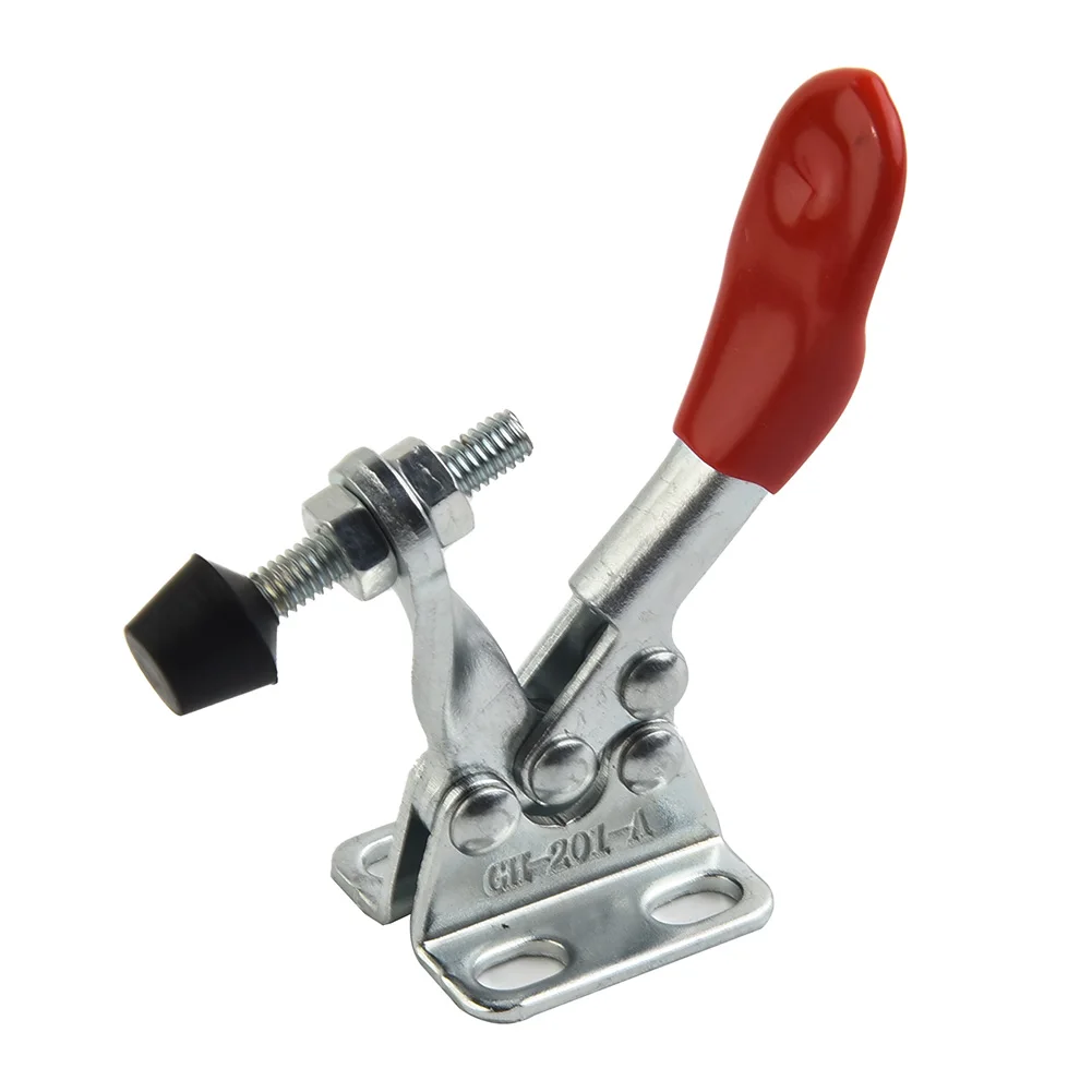 

10 Pieces Red Toggle Clamp GH-201A Quick Release Hand Tools Horizontal Clip Set Holding Capacity Push Pull Clamps