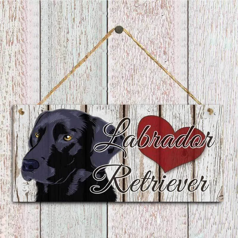 

" Labrador "Wooden Hanging Plaque Home Decoration