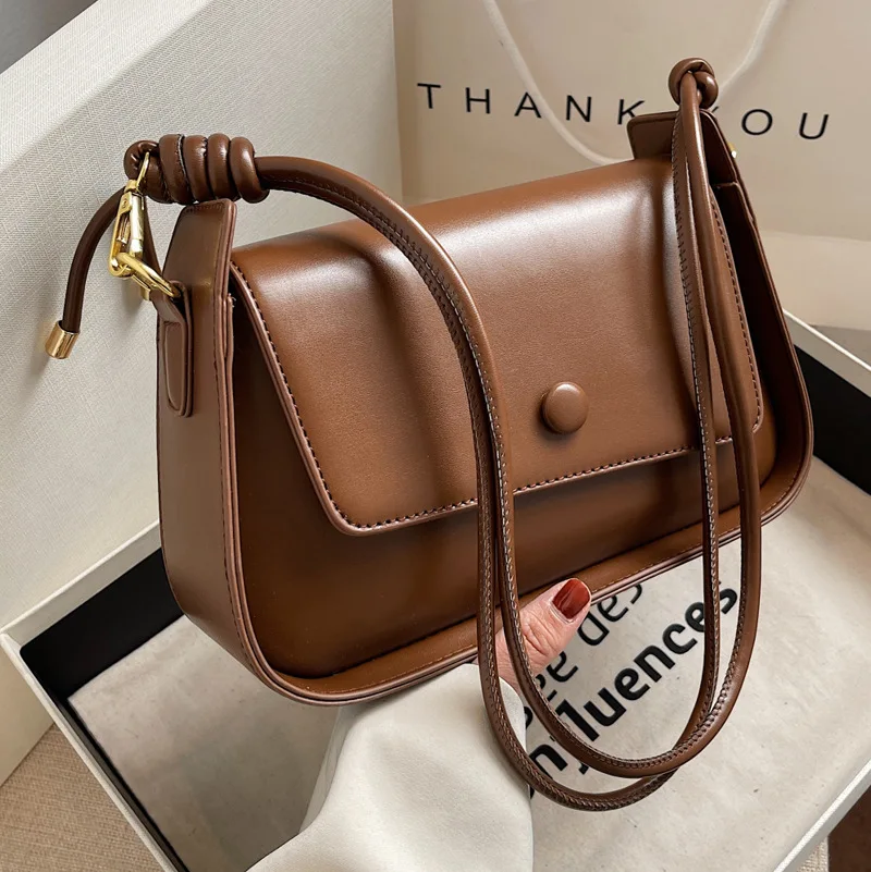 

2022 Fashion New Small PU Leather Crossbody Sling Bags Women's Designer Handbag Luxury Brand Underarm Shoulder Side Bag Ladies
