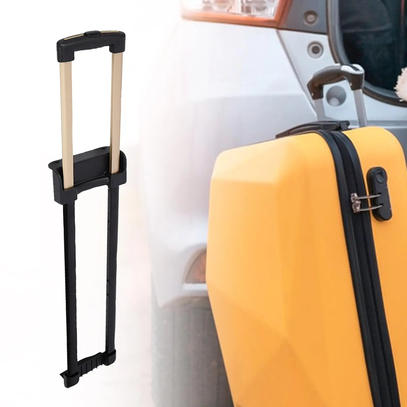 

Telescopic Travel Luggage Handle Pull Rod Repair Spare Sturdy Luggage Case Adjustable Heavy Duty Folding Replacement