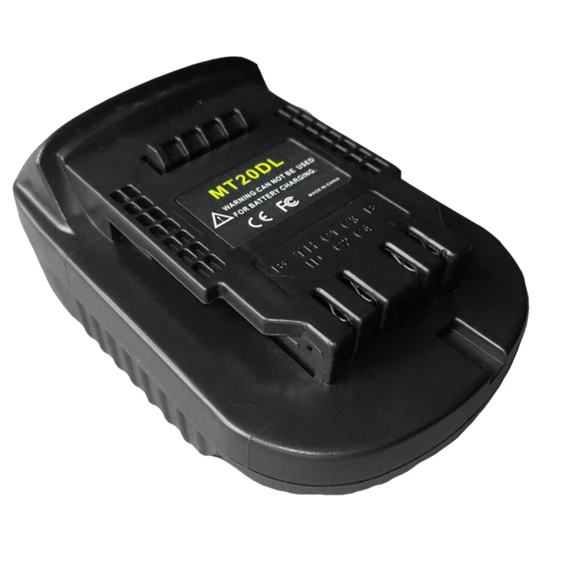 

Mt20dl Battery Adapter For Makita 18V Bl1860 Bl1830 Bl1815 Li-Ion Battery For Dewalt 18V 20V Dcb200 Li-Ion Battery