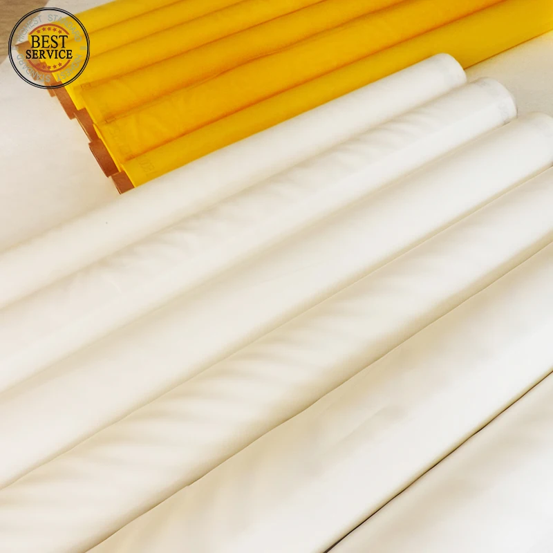 100 Polyester Screen Printing Mesh 32T 55um White 127/145/158/165/220/260/330cm Width Plain Weave Textiling Cloth