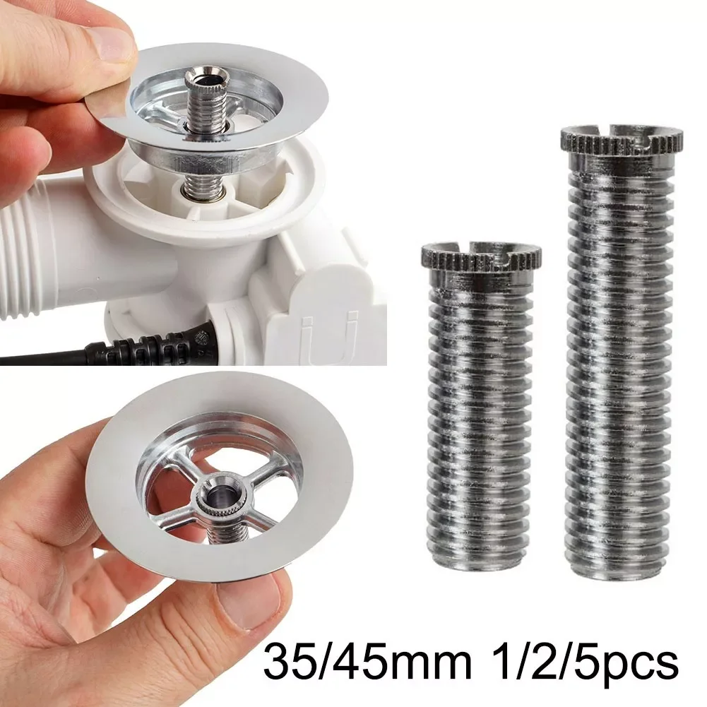 

2023NEW 1/2/5pc Kitchen Sink Basket Strainer Screws M12 35mm/45mm Stainless Steel Waste Threaded Screw Connector Kitchen Fixture