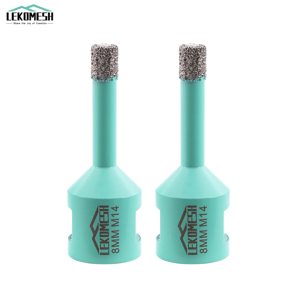 LEKOMESH 3 шт. 6/8/10 мм алмазные сверла M14 с резьбой для фарфора керамической плитки