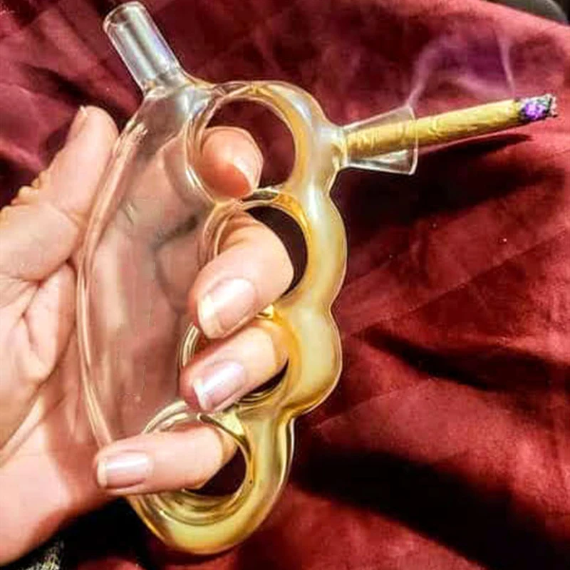 

2022 New Hand Held Joint Blunt Bubbler Glass Mini Hookah Cigarette Water Filter Holder Water Pipe for Smoking Accessories