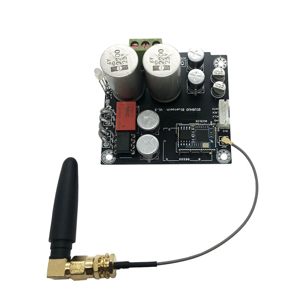 Беспроводной приемник QCC5125 Bluetooth 5 1 Плата декодера I2S ES9018K2M 32 бит/384 кГц аудиоцап |